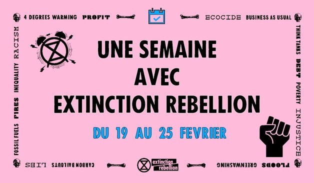 Agenda de la semaine avec "XR" du 19 au 25 février