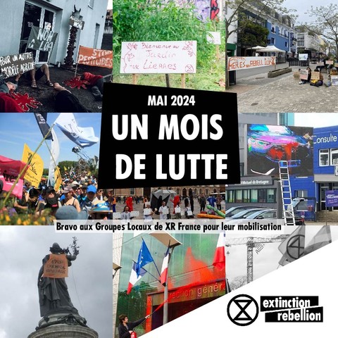 Récapitulatif des actions du mois de mai 2024