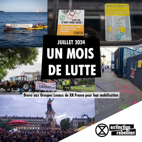 Récapitulatif des actions du mois de Juillet 2024