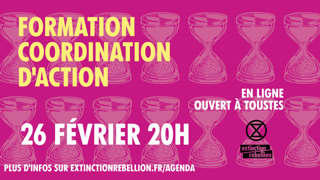 Mercredi 26 📆

👩‍🏫 20h, formation EN LIGNE à la coordination d'action
