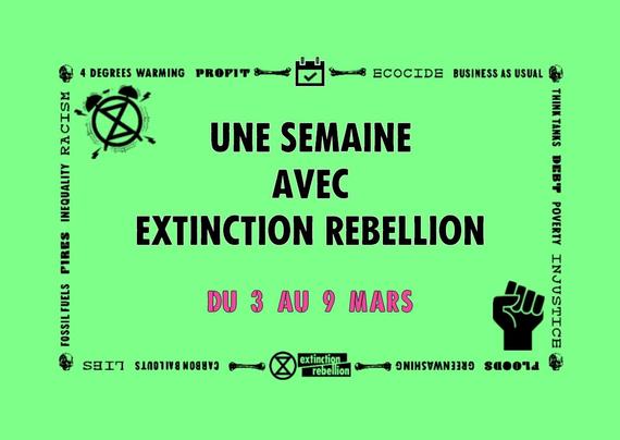 Une semaine à venir avec Extinction Rebellion : Les événements des Groupes Locaux