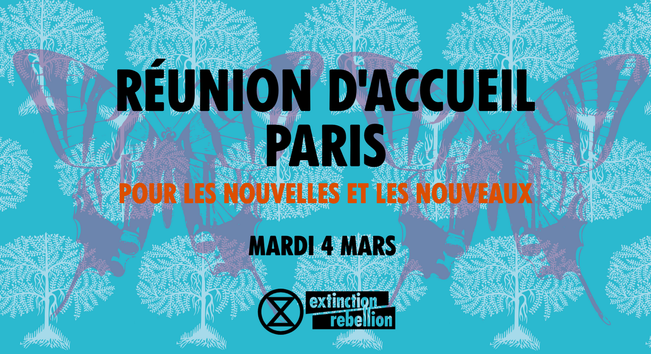 REUNION D'ACCUEIL PARIS

POUR LES NOUVELLES ET LES NOUVEAUX 

MARDI 4 Mars