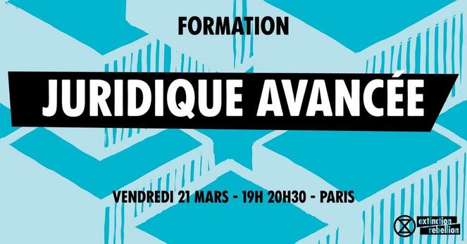 Formation "juridique" sur Paris le 21 mars à 19h