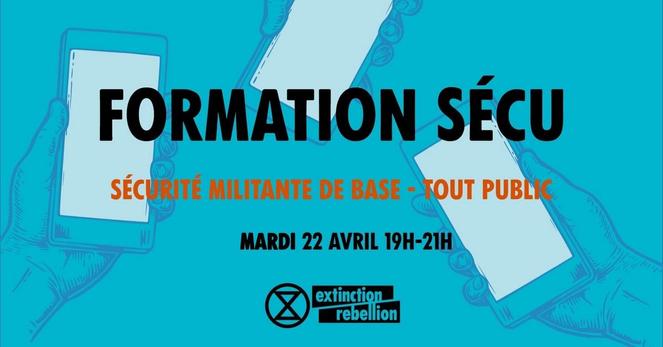 Mardi 22 📆
👩‍🏫 19h, formation EN LIGNE à la sécurité militante