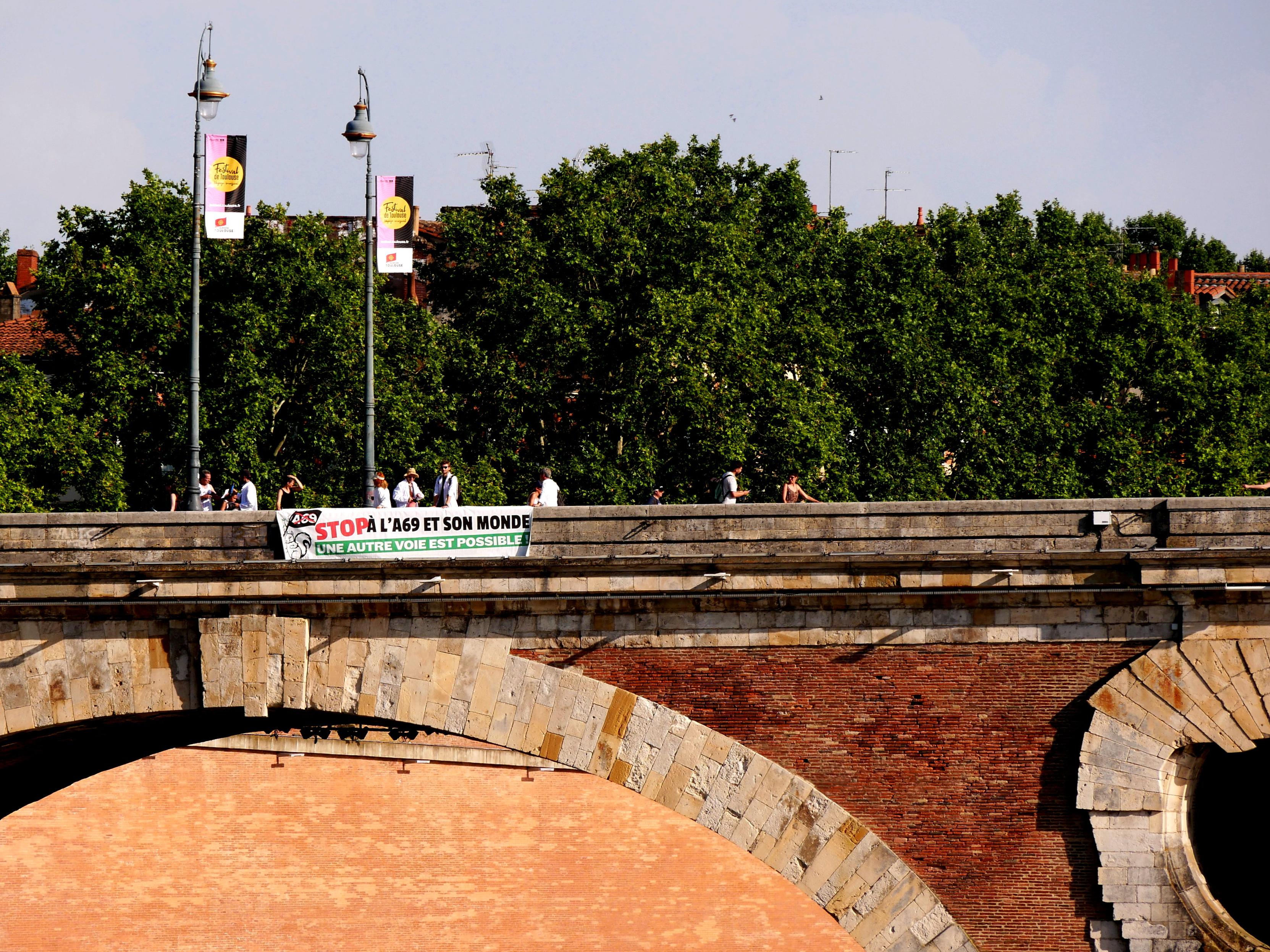 Action de Scientifiques En Rébellion à Toulouse (pont neuf)